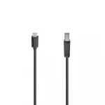 Kabel USB-C til USB-B 480 Mbps 1,5m - Højhastigheds Dataoverførsel med Kvalitet Kabel USB-C til USB-B 480 Mbps 1.5m Sort