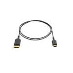 Mini HDMI-HDMI Ekstra Tyndt Kabel 80cm – Fleksibelt og Holdbart til 4K Oplevelse Mini HDMI-HDMI Ekstra Tynd 80cm