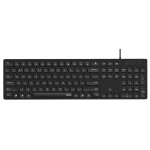 RAPOO Keyboard NK8020 - Elegant ultratyndt tastatur med multimediefunktioner Keyboard NK8020 USB-kablet Sort