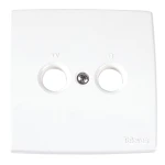 Dæksel til TV/Radio Udtag Hvid Dæksel til TV/Radio Udtag Hvid