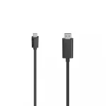 Kabel USB-C til HDMI Ultra-HD 4K 1,5m Sort | HAMA Danmark Kabel USB-C - HDMI Ultra-HD 4K 1,5m Sort