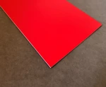 LaserDuo 2-farvet akrylplade r&oslash;d og hvid, mat, 600 x 400 mm