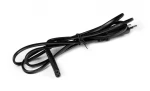 2-pin "8-tal" sort (almindelig) 220V strømkabel - 80 cm. længde 2-pin "8-tal" sort (almindelig) 220V strømkabel - 80 cm. længde