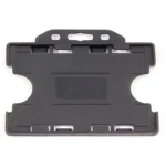 Bæreetui Sort Plastik til 2 Kort - Praktisk og Holdbart Beskyttelse Bæreetui sort plastik til 2 kort