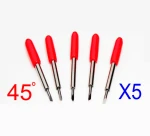 5 stk. knivpakke til refleksfolie - Roland knive 50º, 0.75mm offset 5 stk. knivpakke, Roland - Redsail Refleksfolie knive 50º, offset 0.75mm