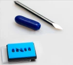 5 stk. Summagraphic 60º Plotter Knive til Sandblæsningsfolie – Høj Kvalitet, Slidstærke og Perfekte til Skilteproduktion 5 stk. knivpakke, Summagraphic Sandblæsnings plotter knive 60º, 0.75mm