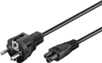 3-pin "Mickey Mouse" 220V strømkabel - 180 cm. langt 3-pin "Mickey Mouse" 220V strømkabel - 180 cm. langt