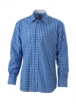 JAMES & NICHOLSON HERRESKJORTE I TERN - SMART LANGÆRMET POPLINSKJORTE JAMES & NICHOLSON MEN'S CHECKED SHIRT