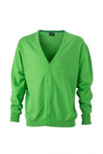 JAMES & NICHOLSON Herre V-hals Cardigan - Klassisk Bomuldsdesign JAMES & NICHOLSON MEN'S V-NECK CARDIGAN