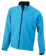 JAMES & NICHOLSON Herre Softshell Jakke - Funktionel 3 Lags Design, Vind- og Vandtæt 5000 mm JAMES & NICHOLSON MEN'S SOFTSHELL JACKET
