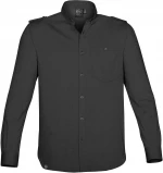 MEN'S HANFORD L/S SKJORTE - 100% BOMULD, KNAPLUKNING, SKULDER-EPAULETTER MEN'S HANFORD L/S SHIRT