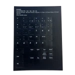 Tastatur Sticker - Dansk Layout - Sort med Myriad pro font. Tastatur Sticker - Dansk Layout - Sort med Myriad pro font.