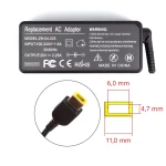 Lenovo 45W strømforsyning - Hurtig levering i Danmark Lenovo 45W 20V 2.25A strømforsyning square pin - Kompatibelt