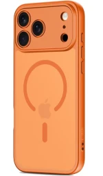 iPhone 17 Pro Back Case BASIGMAG Magsafe - Cosmic orange