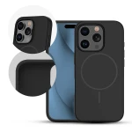iPhone 15 Pro Magsafe silicon THIN back cover  - sort iPhone 15 Pro Magsafe silicon THIN back cover  - sort