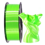 SKILPRO Silk PLA++ Filament Grøn - Højkvalitets 3D-printerfilament med Silke Finish SKILPRO - Silk PLA++ Filament - Green - 1kg