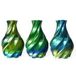 Guld, Grøn og Blå - 3DE Premium Silky PLA Filament 1.75mm Gold, Green And Blue - 3DE Premium - Silky PLA - 1.75mm