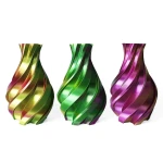 3DE Premium Silky PLA - Guld, Grøn & Fuchsia | 1.75mm Filament til 3D Printere Gold, Green and Fuchsia - 3DE Premium - Silky PLA - 1.75mm