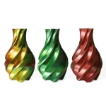 Gold, Green And Red - 3DE Premium Silky PLA 1.75mm Filament | Højkvalitets 3D Print Materiale Gold, Green And Red - 3DE Premium - Silky PLA - 1.75mm