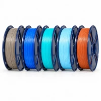 SKILPRO - PLA++ Filament pakke 1,75 mm - Grey, Pink Blue, Sappire Green, Red Copper og Blue - 5 x 1 kg