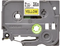 Brother original TZe621 tape – sort på gul, 9 mm bred