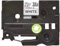 Brother original TZe-FX231 tape – sort på hvid, 12 mm bred