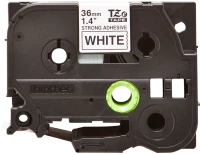Brother original TZe-S261 tape – sort på hvid, ekstra stærkt klæbende, 36 mm bred
