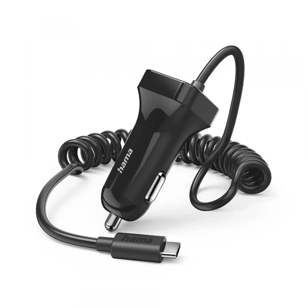 Biladapter USB-C 12W Sort Biladapter USB-C 12W Sort