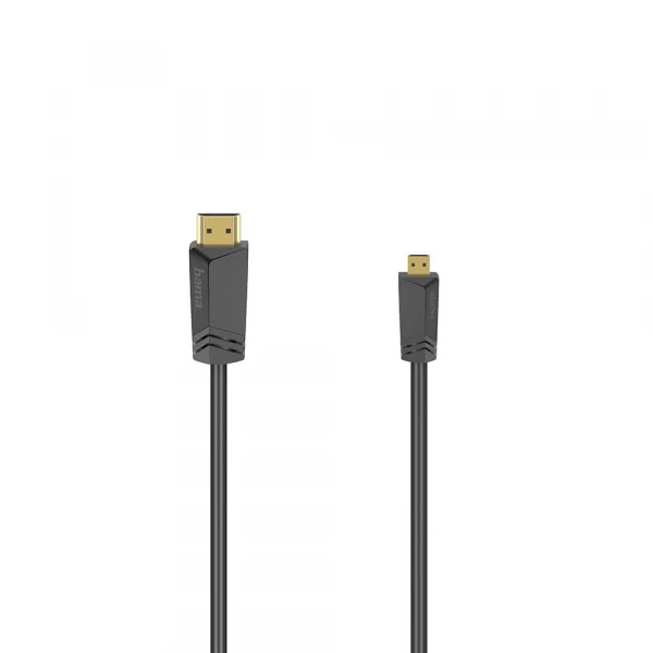 HDMI Kabel High Speed Type A-D 4K 18 Gbit/s 1.5m Sort HDMI Kabel High Speed Type A-D 4K 18 Gbit/s 1.5m Sort