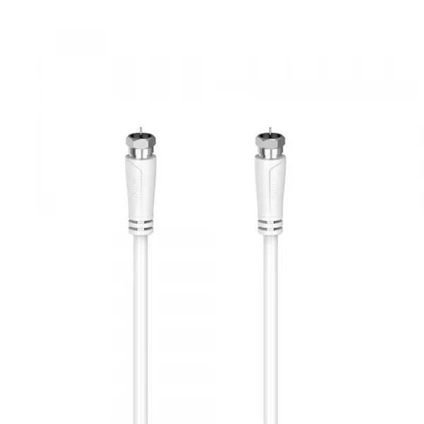 Antennekabel SAT 90dB F-F Hvid 5,0m Antennekabel SAT 90dB F-F Hvid 5,0m