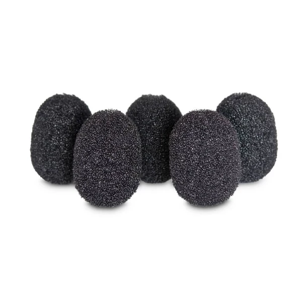 Lavalier Foams Black 5-Pack Lavalier Foams Black 5-Pack