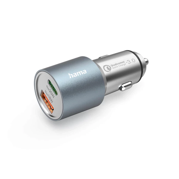 Biloplader USB-C USB-A PD 38W Metal Biloplader USB-C USB-A PD 38W Metal