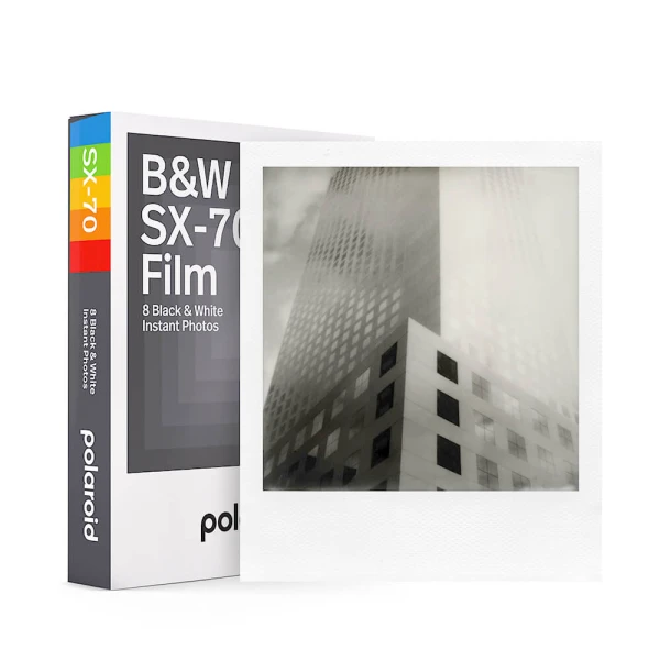 Film SX-70 Sort/Hvid Hvid ramme Film SX-70 Sort/Hvid Hvid ramme