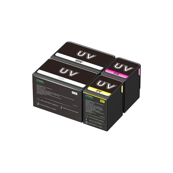 xTool UV Ink Cartridge Set Fluorescent and White
