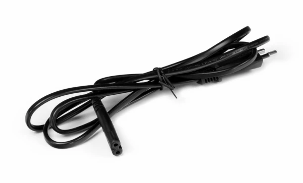 2-pin "8-tal" sort (almindelig) 220V strømkabel - 80 cm. længde 2-pin "8-tal" sort (almindelig) 220V strømkabel - 80 cm. længde