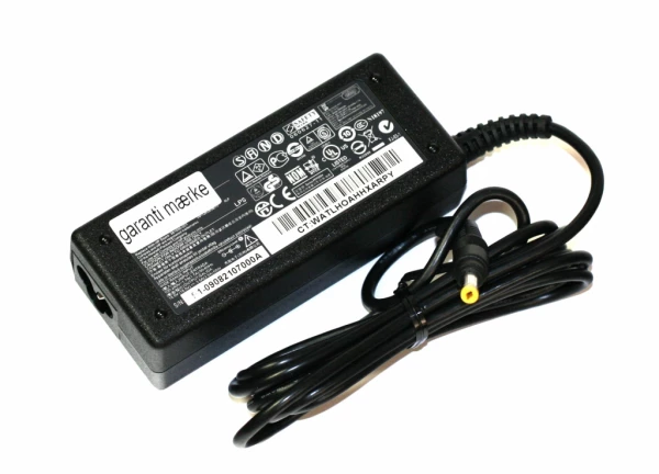 HP Compaq 65W 18.5V 3.5A strømforsyning med 4.8 mm x 1.7 mm (Small Yellow Tip ) Lille Stick - Original