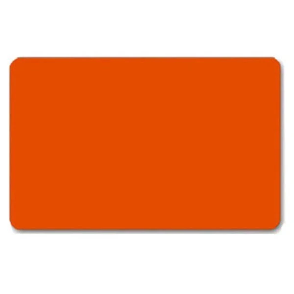 Plastkort Orange 0,76 mm – Holdbare og Professionelle ID- og Medlemskort Plastkort orange 0,76 mm