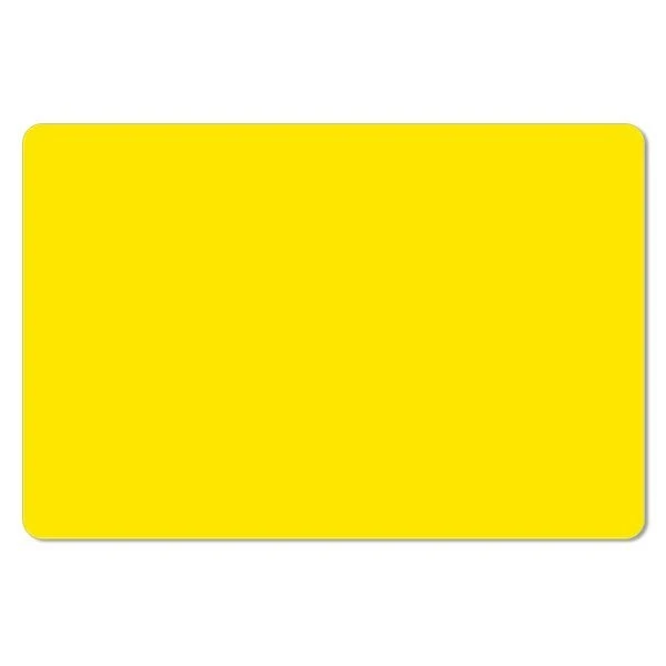 Plastkort Gul Blank 0.76 mm – Høj Kvalitet PVC Kort til ID & Print Plastkort gul blank 0.76 mm