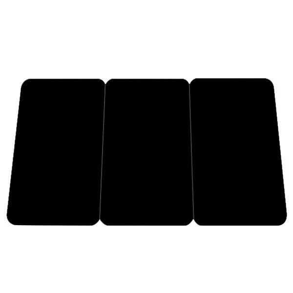 Plastkort Sort 3-delt – Professionelle ID-kort og Adgangskort Plastkort sort 3 delt