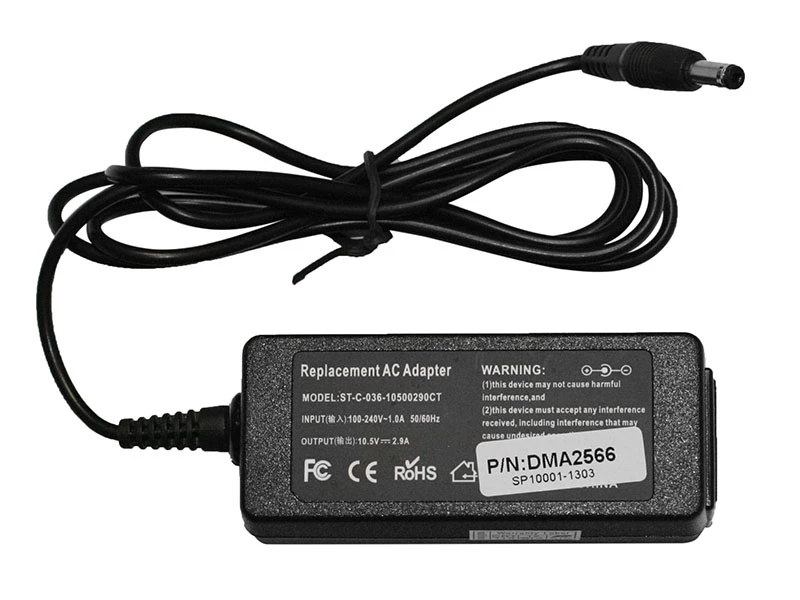 Sony 30W 10.5V 2.9A strømforsyning med 4.8mm x 1.8mm stik - Kompatibel Sony 30W 10.5V 2.9A strømforsyning med 4.8mm x 1.8mm stik - Kompatibel
