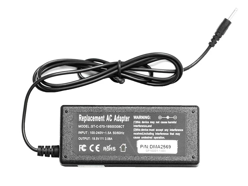 Asus 60W 19.5V 3.08A strømforsyning med 3.0mm x 1.1mm stik - Kompatibel Asus 60W 19.5V 3.08A strømforsyning med 3.0mm x 1.1mm stik - Kompatibel
