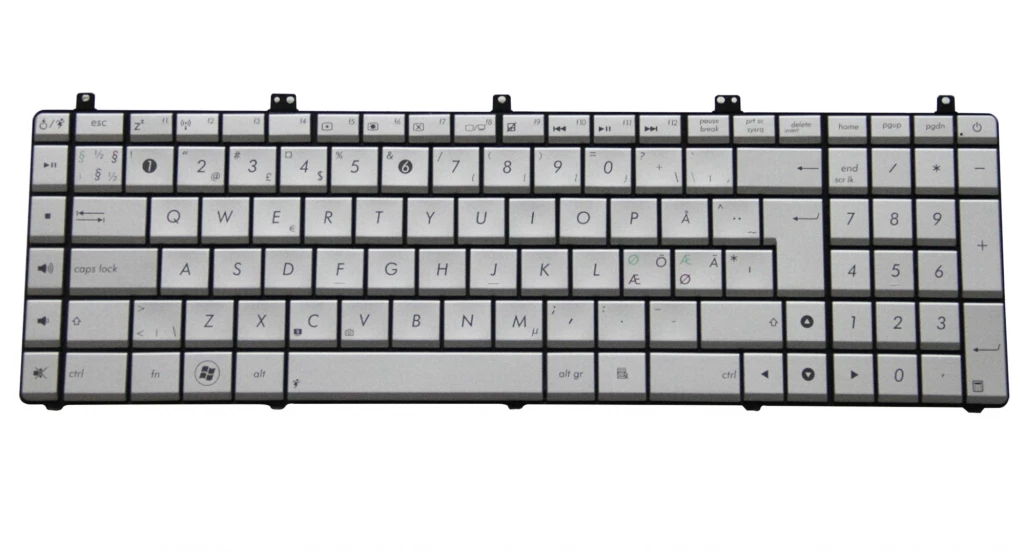 Asus Nordic Tastatur (DK, SE, NO) - S&oslash;lv
