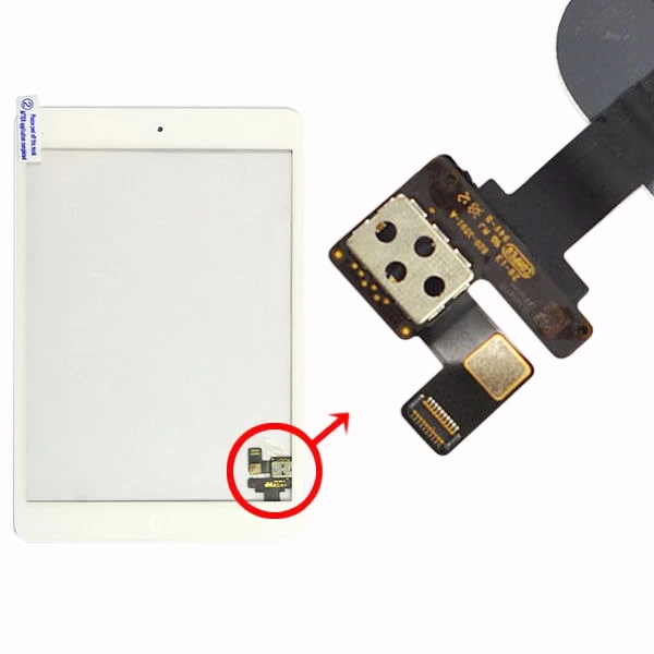 iPad Mini 1 / 2 Digitizer Touch Skærm Assembly - Hvid - Grade A+ iPad Mini 1 / 2 Digitizer Touch Skærm Assembly - Hvid - Grade A+