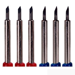 6 stk. knivpakke, Roland - Redsail Standard knive 45º, offset 0.25mm [ZEC-U5025 & NRRE4525 & zec-u1715]