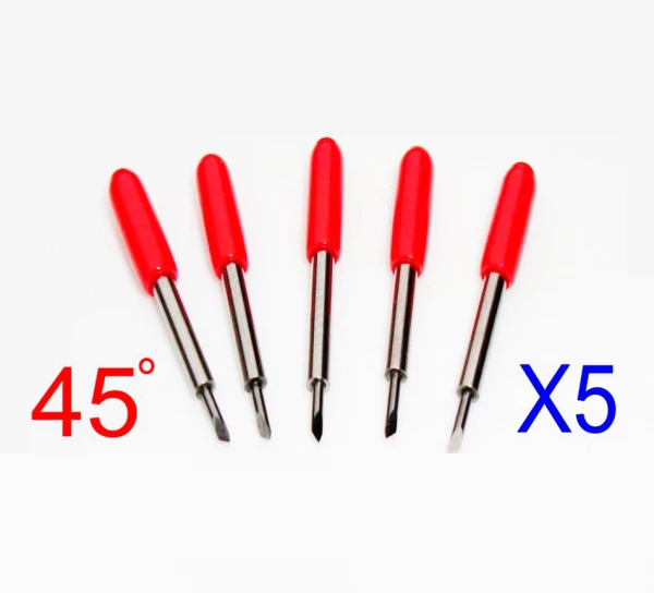 5 stk. knivpakke, Roland - Redsail Refleksfolie knive 50º, offset 0.75mm 5 stk. knivpakke, Roland - Redsail Refleksfolie knive 50º, offset 0.75mm