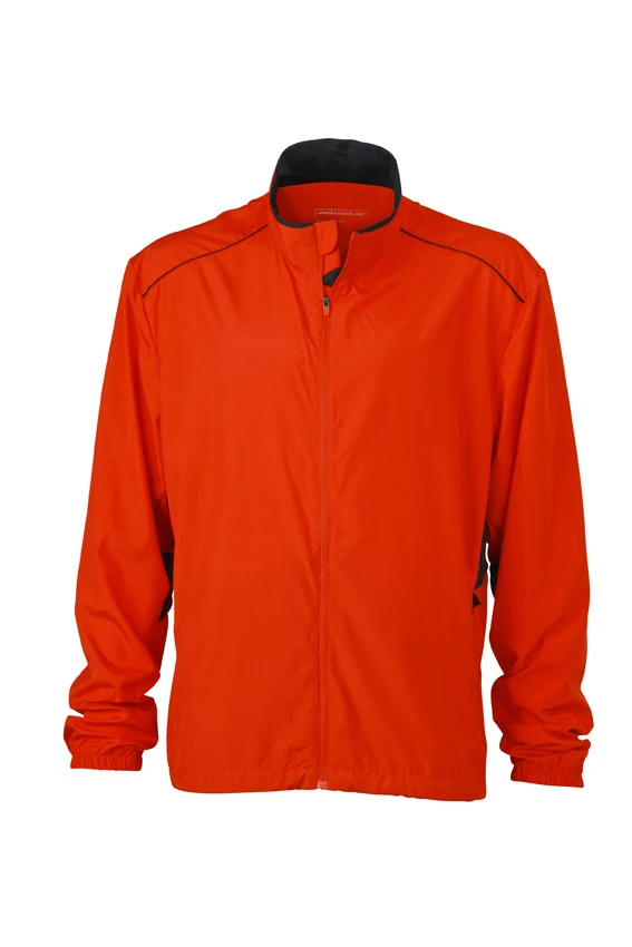 JAMES & NICHOLSON Men's Performance Jacket - Lightweight, Breathable, Water-Resistant Running Jacket JAMES & NICHOLSON MEN'S PERFORMANCE JACKET