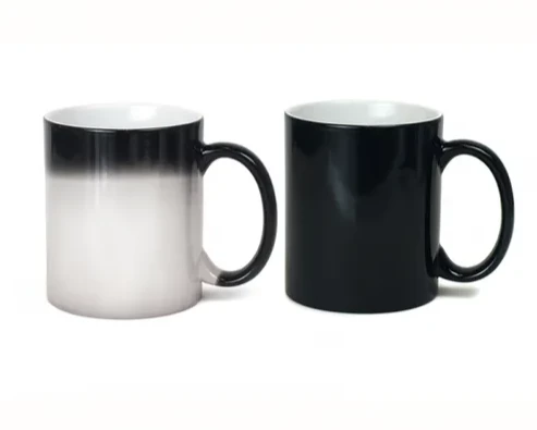 Krus - Farveskift Mat Sort - 48 stk