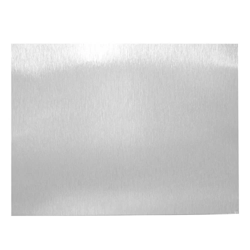 Aluminiumsplade s&oslash;lv mat b&oslash;rstet 15 x 20 cm til sublimering