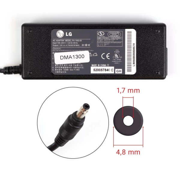 Lenovo 90W 19V 4.74A strømforsyning med 4.8mm x 1.7mm - Original Lenovo 90W 19V 4.74A strømforsyning med 4.8mm x 1.7mm - Original