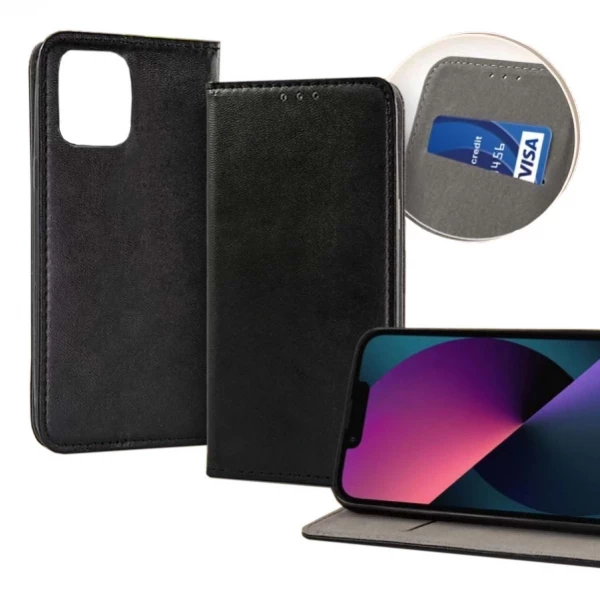 iPhone 13 Smart Magnetic Cover - Sort iPhone 13 Smart Magnetic Cover - Sort